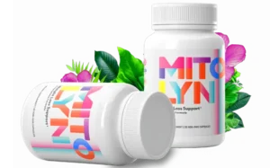 Weight loss supplement with colorful branding