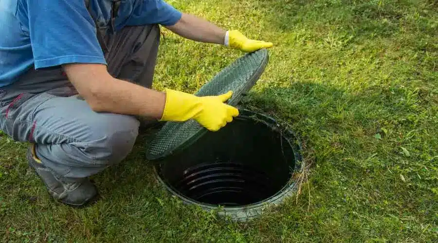 image of septic tank maintenance